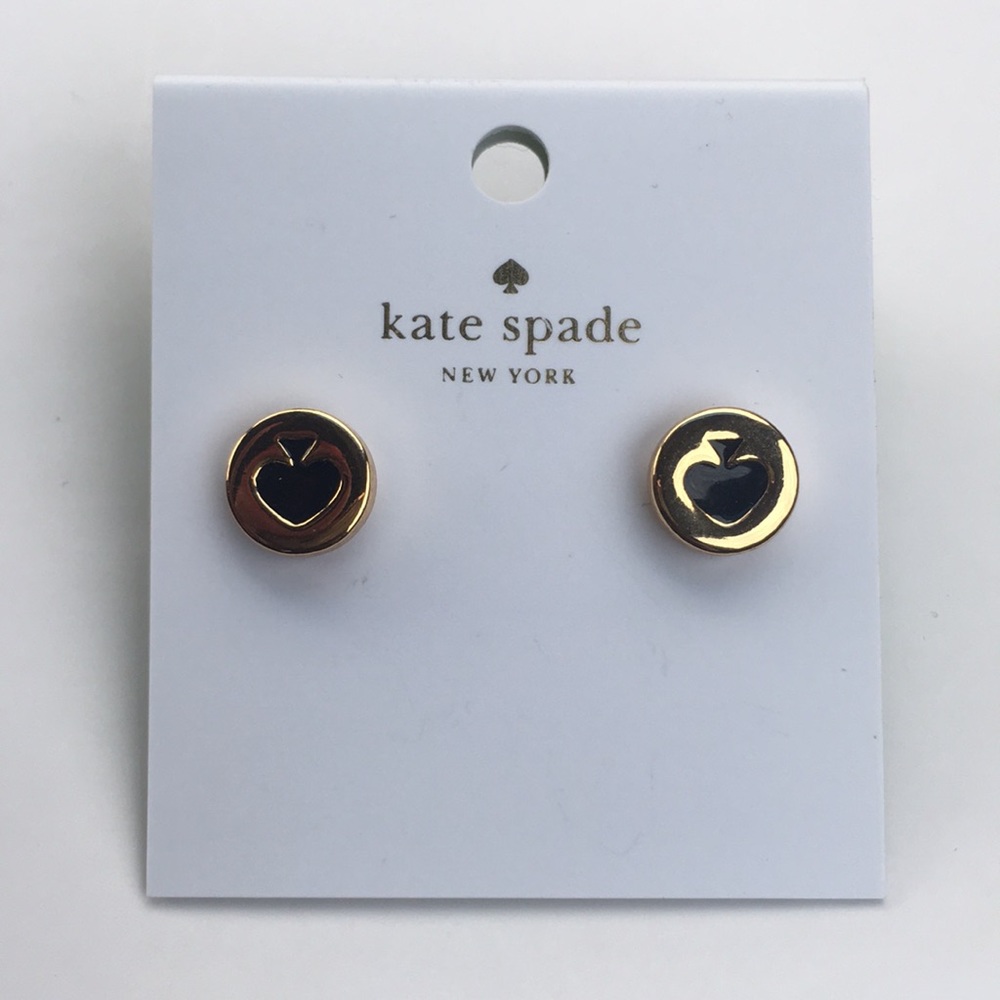 Authentic NWT Kate Spade logo earrings